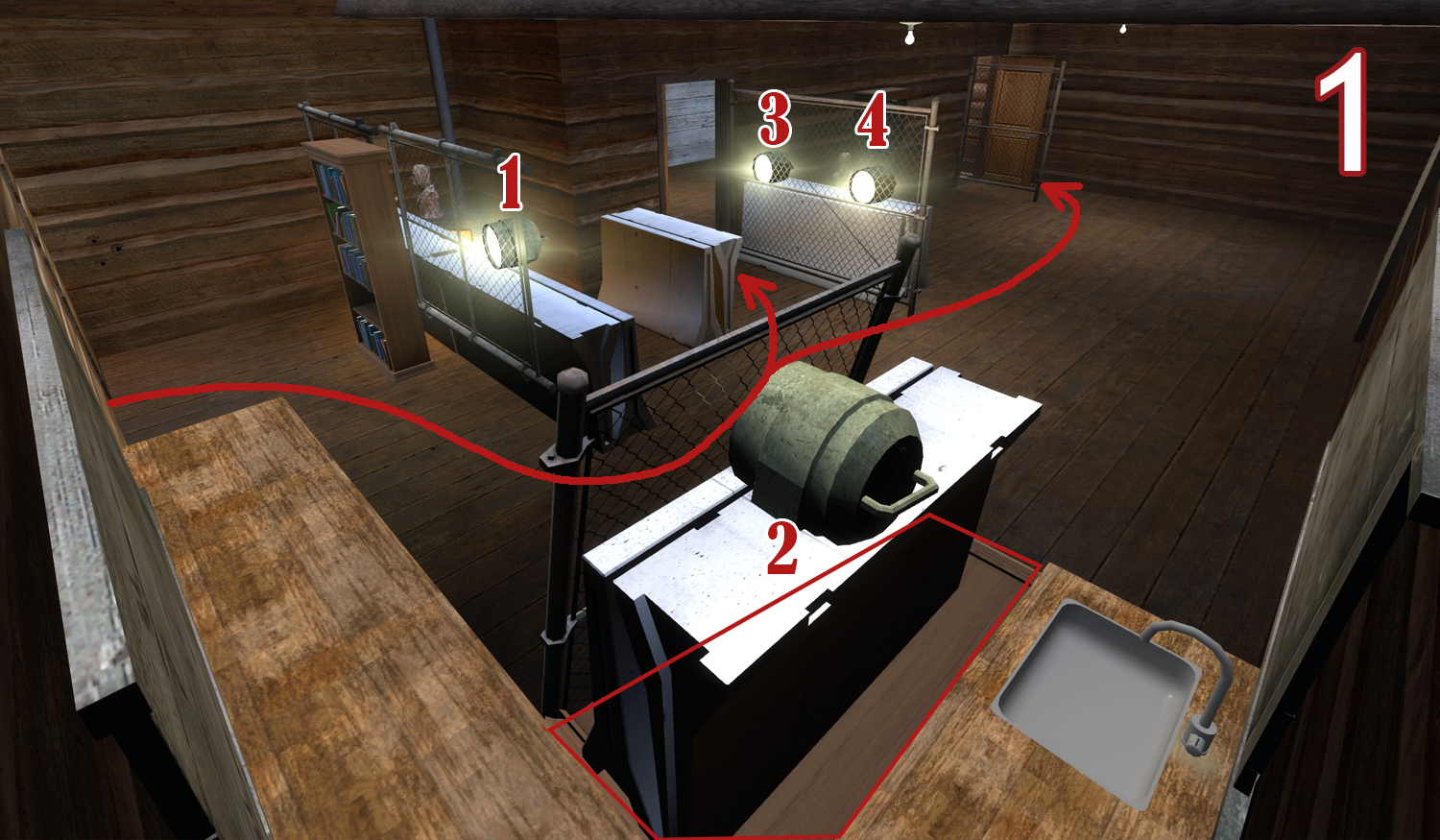 6.2 - Wood Cabin Bad 1