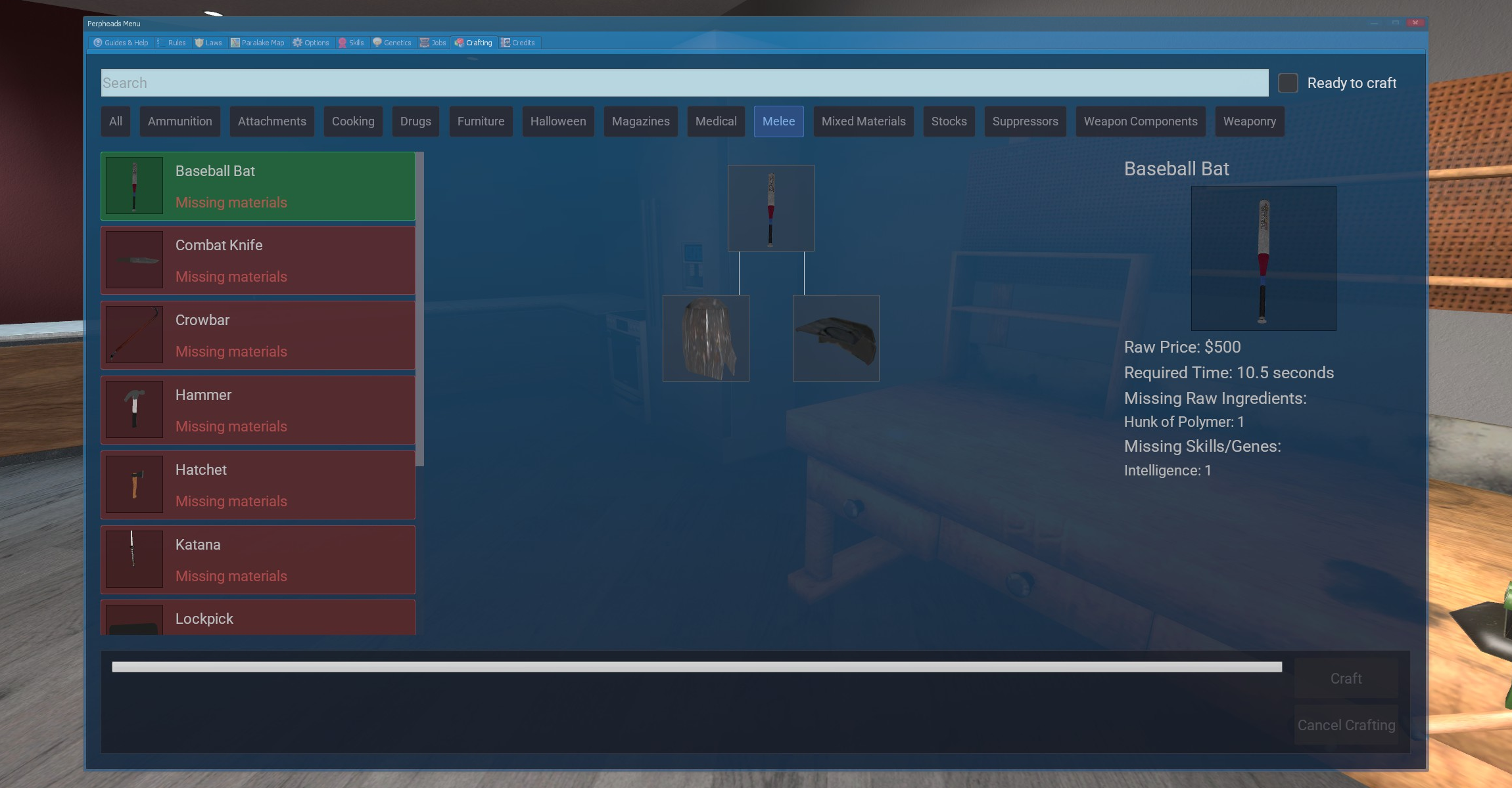 Baseball Bat Missing Mats