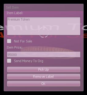 Selling Premium Tokens