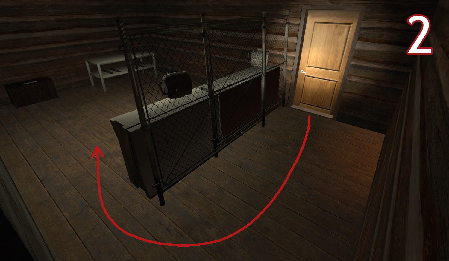 Wood Cabin Bad 2