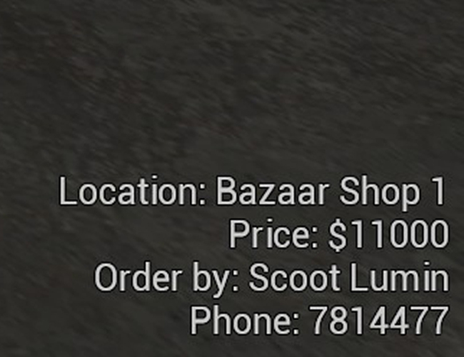 Delivery Menu
